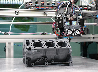 Блок двигателя изготовлен способом 3D-печати